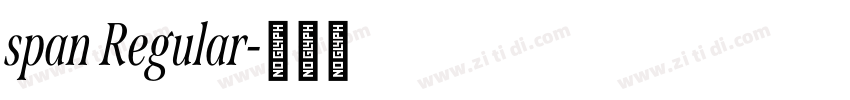 span Regular字体转换 span Regular字体转换
